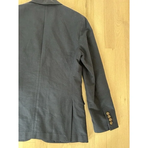 J CREW Ludlow Blue Linen Cotton Blend Blazer Sportcoat Sz 36s Slim - Picture 11 of 12